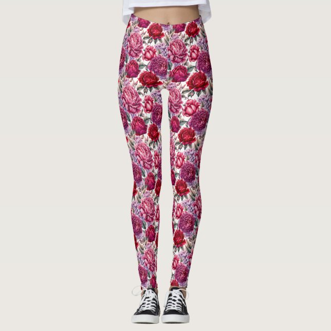 Leggings Élégant floral (Devant)