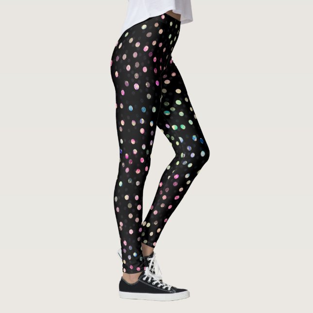 Leggings Elégant Iridescente Parties scintillant points Des (Droite)