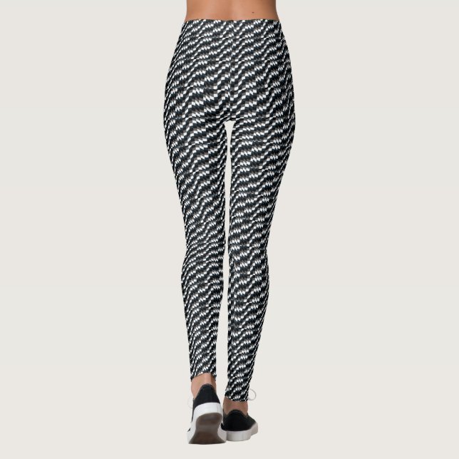 Leggings Élégant noir et blanc (Dos)