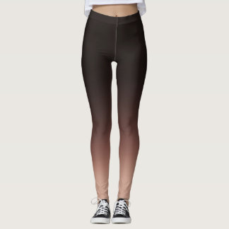 Leggings Élégant Ombre noir et beige