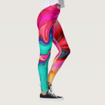 Leggings Elegant Pink Blue Marble Abstract Watercolor<br><div class="desc">This Vibrant Modern Marble Watercolor Leggings is great way to add an interesting accent to your clothing attire. Bright and colorful for the gym.</div>