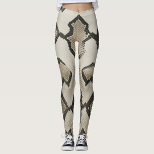 Leggings élégant tissu anaconda texture imprimé