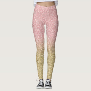 Leggings Élégante Parties scintillant Gold et Rose Gold Spa
