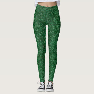 Leggings Élégante Parties scintillant vert émeraude moderne