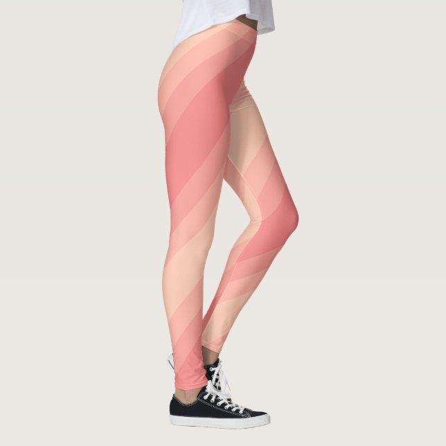 Leggings Elégante tonalité de couleur de pêche Modèle moder (Droite)