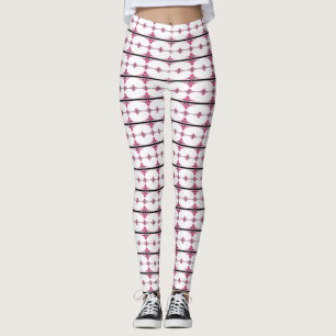 Leggings Éléments Art déco en rose pastel