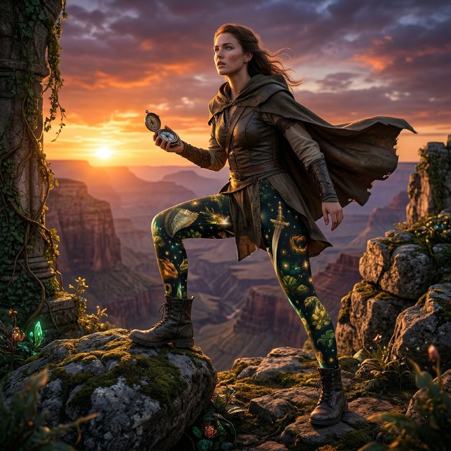 Leggings Éléments de fantasy de Royaumes mythiques (Créateur téléchargé)