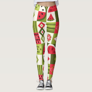 Leggings Éléments décoratifs de pastèque Art