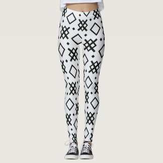 Leggings éléments géométriques formes transparentes motif