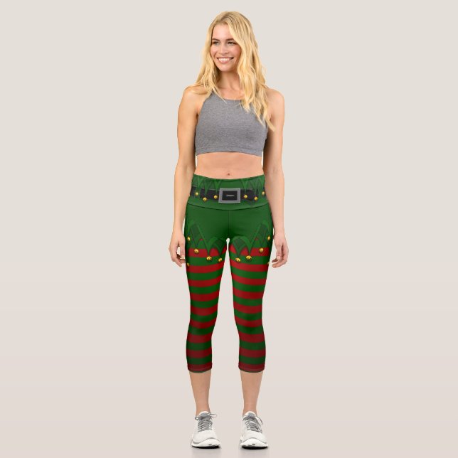 Leggings elfes drôle Costume de Noël Yoga Pantalon (Recto)