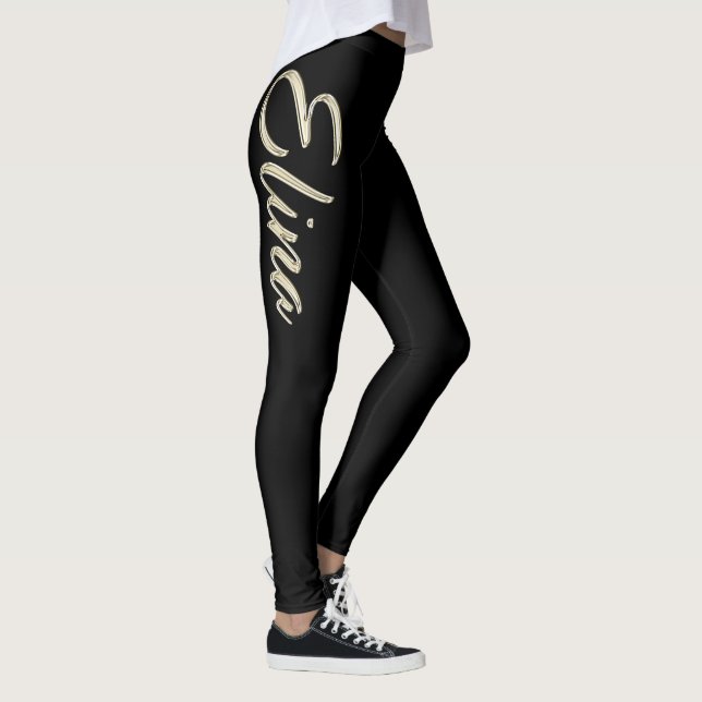 Leggings Elina or blanc Handwriting Tuyau (Droite)