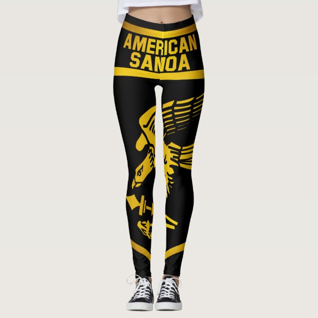 Leggings Emblème des Samoa américaines (Devant)