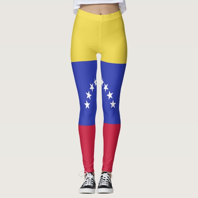 Leggings Emblème du drapeau du Venezuela (Devant)