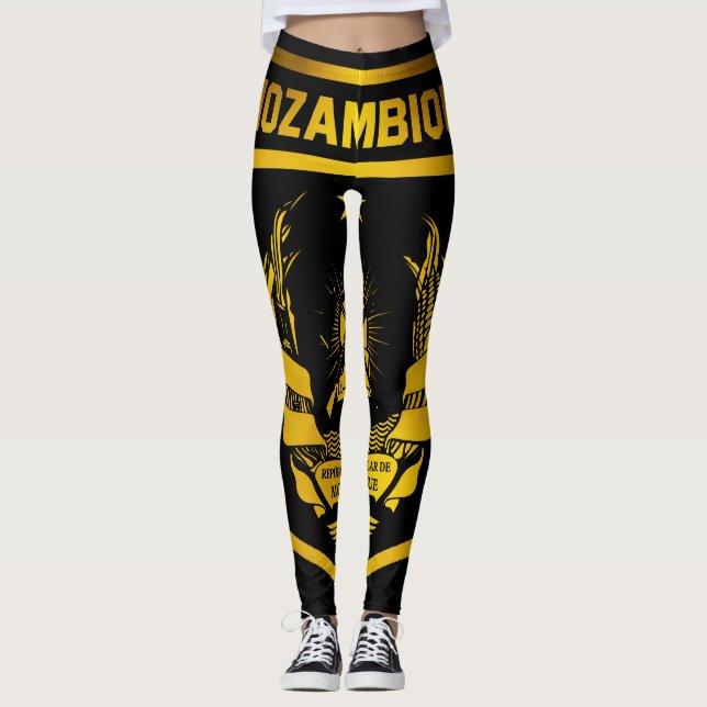 Leggings Emblème du Mozambique (Devant)