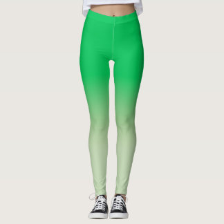 Leggings Emerald Sage Green Ombre