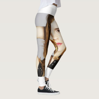 Leggings Emma Watson imprimée pour les filles