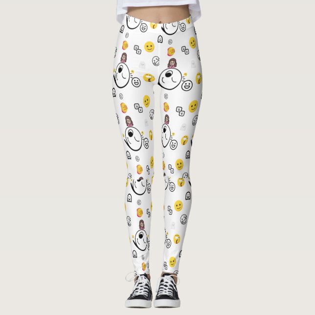 Leggings Émoji coloré (Devant)