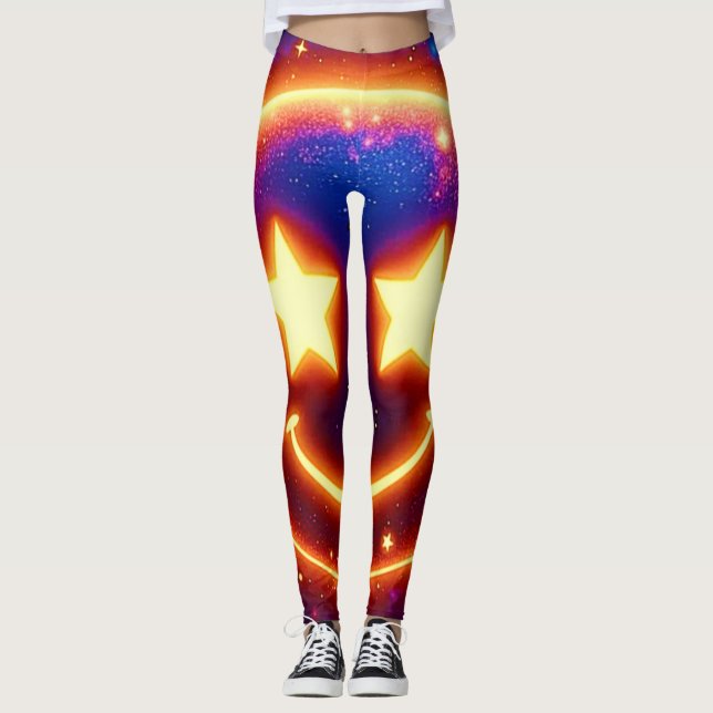 Leggings Emoji Étincelant (Devant)