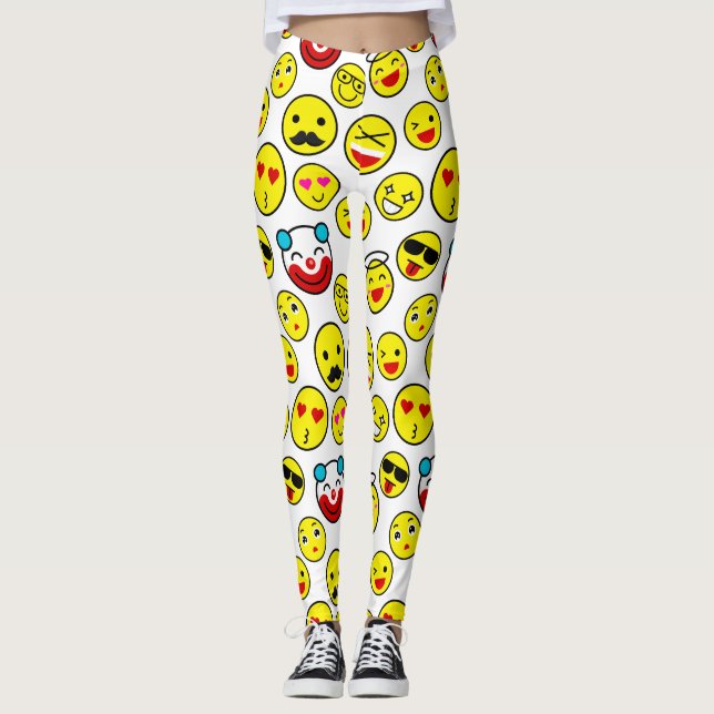 Leggings émoticônes clowns (Devant)