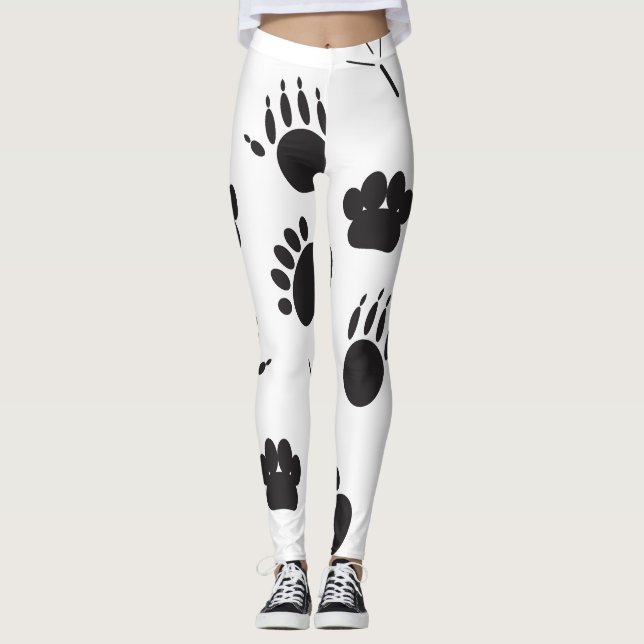 Leggings Empreinte animale et animale (Devant)