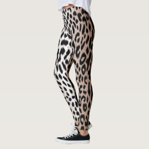 Leggings Empreinte de léopard de Cheetah à deux tons
