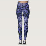 Leggings Empreinte de léopard pourpre<br><div class="desc">Leggings motifs Empreintes de léopard</div>