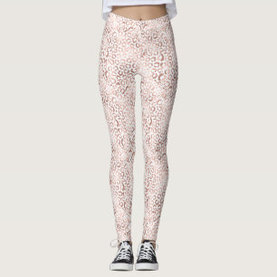 Leggings Empreinte de léopard rose Gold