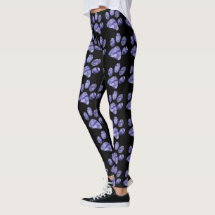 Leggings Empreinte de patte de fumée pourpre