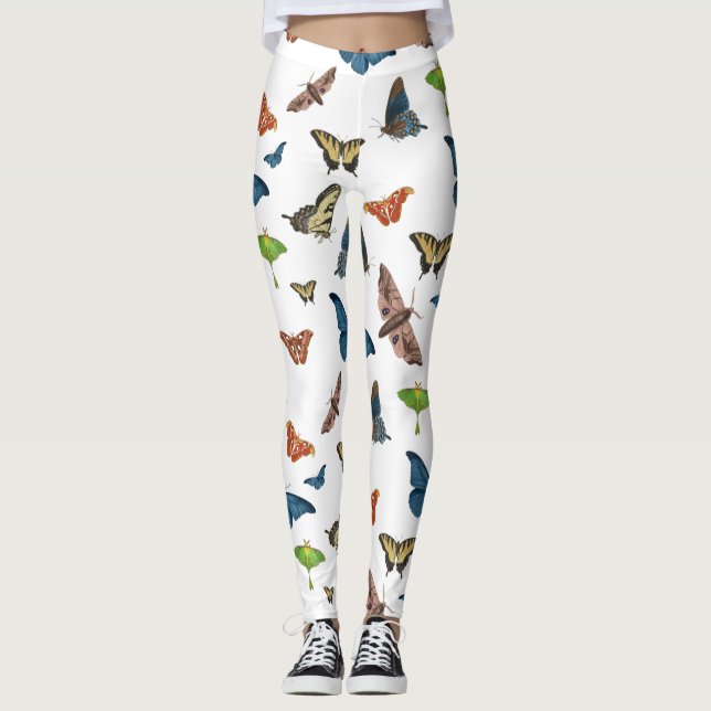 Leggings empreinte halloween déplaisant moth (Devant)