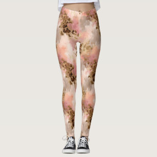 Leggings Empreintes de léopard Abstraits