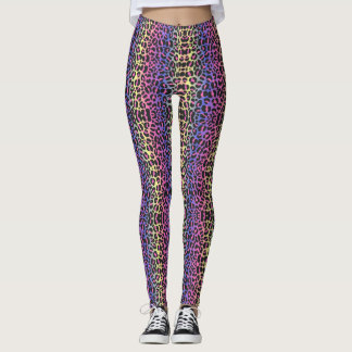 Leggings Empreintes de léopard de Pop Neon - Gras 