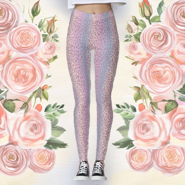 Leggings Empreintes de léopard Pastel (Créateur téléchargé)
