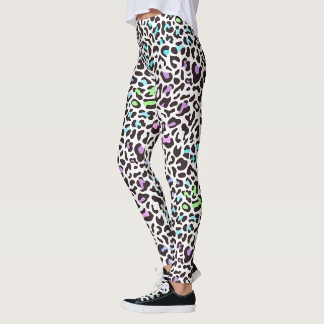Leggings Empreintes de léopard Pastel (Gauche)