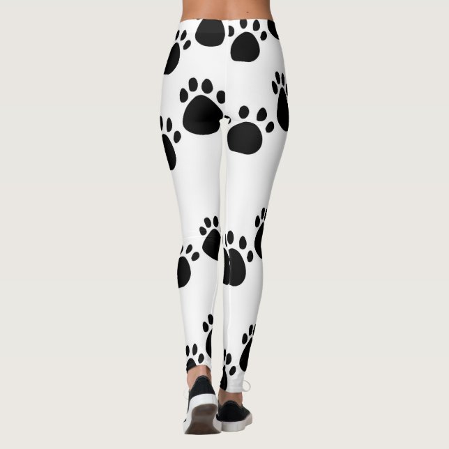 Leggings Empreintes de pattes chats élégant - Parf (Dos)
