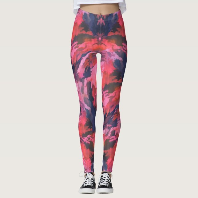 Leggings en Camo rose (Devant)