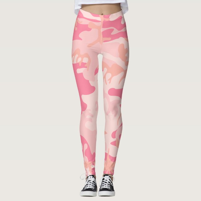 Leggings en Camo rose (Devant)