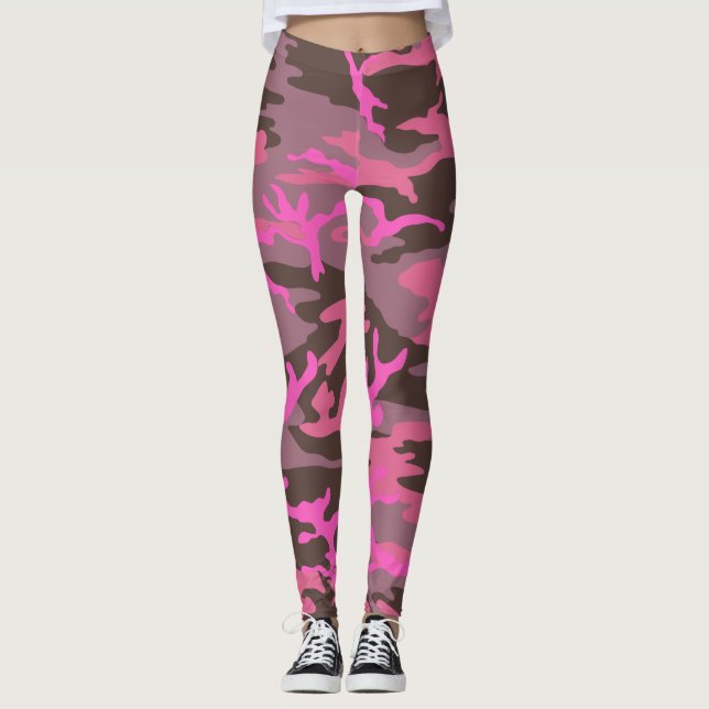 leggings en Camo rose (Devant)