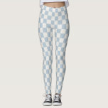 Leggings en damier Bleu Bébé - Soft & Stylish<br><div class="desc">Restez à l'aise et chic avec ces leggings de damier bleu bébé ! Le motif bleu et blanc cassé apaisant ajoute une touche intemporelle et préppante à toute tenue, parfaite pour le farniente, les courses ou la pose sous vos morceaux préférés. Soft, stretchy et personnalisable, ils sont une armoire indispensable...</div>