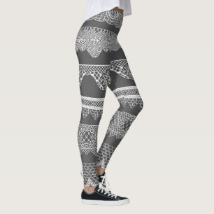 leggings en dentelle rétro