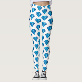 Leggings en Diamant Bleu