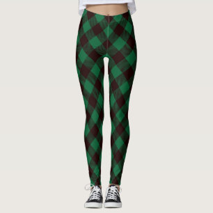 Leggings en diamant noir vert pour femmes