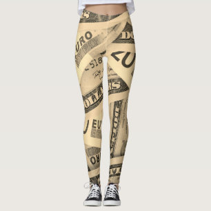 Leggings en dollars américains et en euros