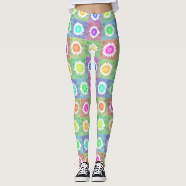 Leggings en fleurs (Devant)