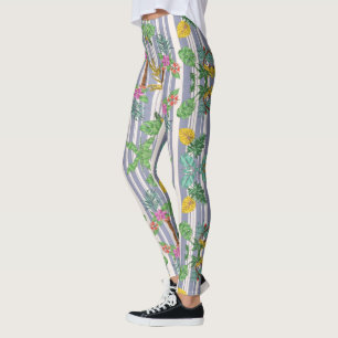 Leggings en fleurs d'automne