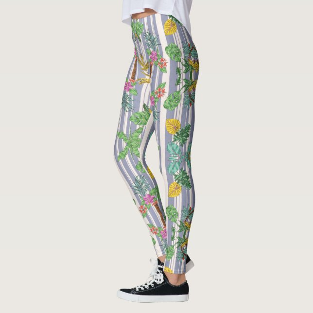 Leggings en fleurs d'automne (Gauche)