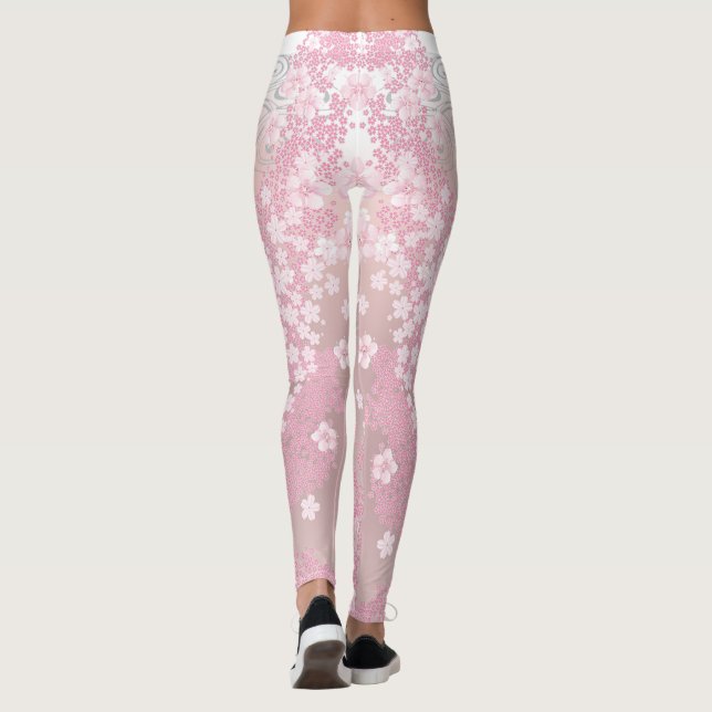 Leggings en fleurs de cerises (Dos)