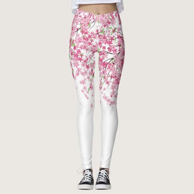 Leggings en fleurs de cerisiers (Devant)