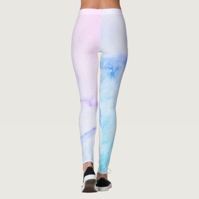 Leggings en marbre coloré (Dos)