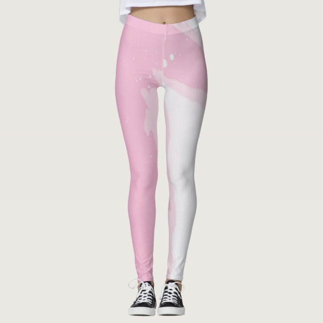 Leggings en marbre coloré (Devant)
