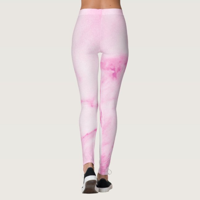 Leggings en marbre rose (Dos)